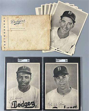 1949 Brooklyn Dodgers Picture Pack Complete Set (1-25) w/ J. Robinson/Reese
