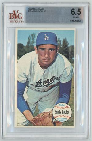 1964 Topps Giants #3 Sandy Koufax SP BVG 6.5 EXMT+