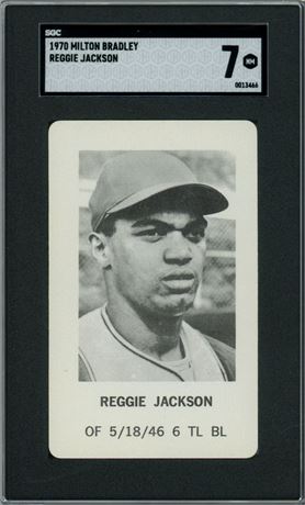 1970 Milton Bradley Reggie Jackson SGC 7 NM