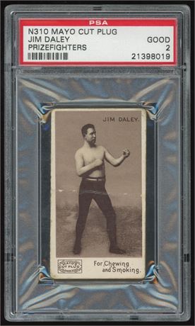 1890 N310 Mayo Cut Plug Boxing Jim Daley Prizefighters PSA 2 GOOD
