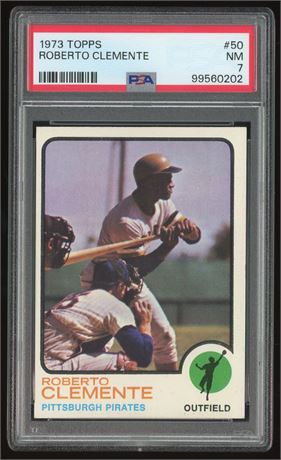 1973 Topps #50 Roberto Clemente PSA 7 NM