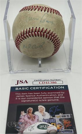 Ernie Banks Autographed Vintage Wilson Major League Baseball JSA