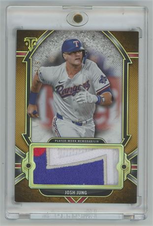 2024 Topps Triple Threads Single Jumbo Relic Josh Jung 3/9 Nice Patch!