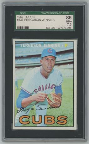 1967 Topps #333 Ferguson Jenkins SGC 7.5 NM+