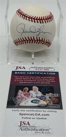 Rollie Fingers Autographed Bobby Brown Era American League Baseball JSA
