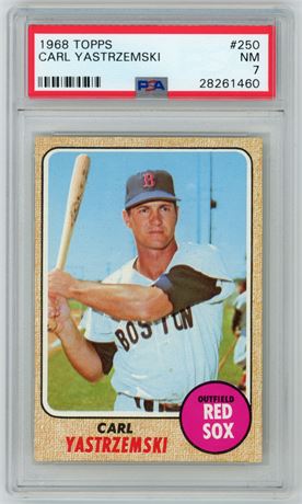 1968 Topps #205 Carl Yastrzemski PSA 7 NM