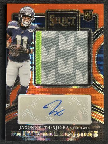 2023 Panini Select 20/33 Jaxon Smith-Njigba Rookie Patch Auto Prime Selections