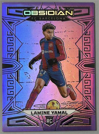 2023 Obsidian Soccer Lamine Yamal RC Purple Flood 5/25