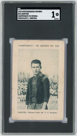 1925 Huecograbado Mumbru #33 Samitier Campeonato De Espana SGC 1