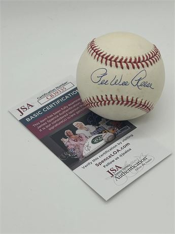 Pee Wee Reese Autographed Official National League Baseball JSA