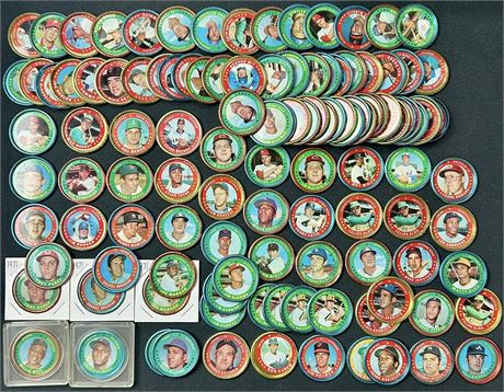 1971 Topps Basebal Coins Lot (120) VGEX w/ 25 HOFers