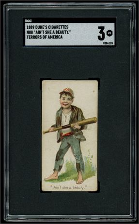 1889 Duke's N88 Terrors of America "Ain't She A Beauty" SGC 3 VG