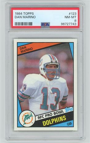 1984 Topps #123 Dan Marino RC PSA 8 NMMT