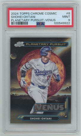 2024 Topps Chrome Cosmic #8 Shohei Ohtani Planetary Pursuits-Venus PSA 9 MINT