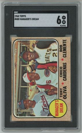 1968 Topps #480 Manager's Dream (Clemente) SGC 6 EXMT