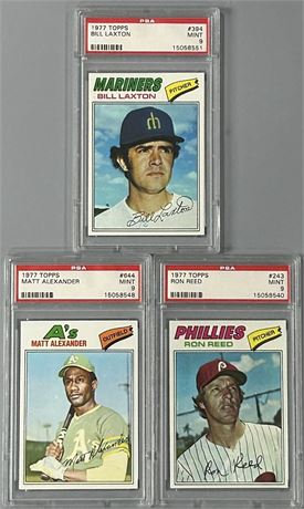 1977 Topps Baseball PSA 9 Lot (3)