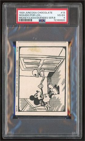 1929 Juncosa Chocolate #13 Mickey/Casa/Duendes Ser B Seguido Por Los PSA 4 VGEX