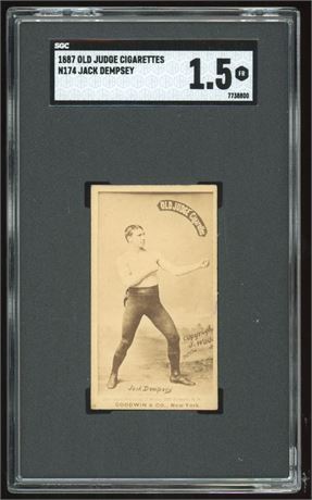 1887 N174 Old Judge Jack Dempsey SGC 1.5 FAIR