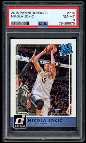 2015 Panini Donruss #215 Nikola Jokic Rated Rookie PSA 8