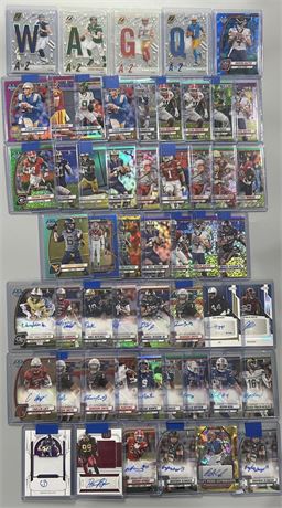 2024 Bowman Chrome U Lot (53) w/ 23 Total Autos, 8 are numbered, 25 #d Non-Autos