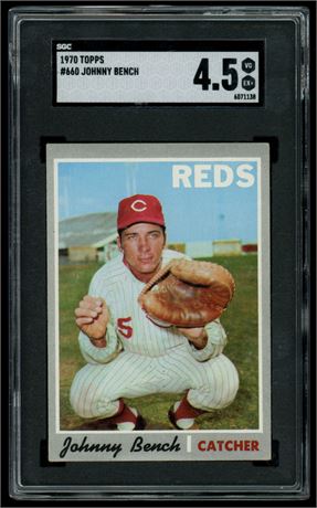 1970 Topps #660 Johnny Bench SGC 4.5