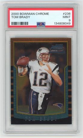 2000 Bowman Chrome #236 Tom Brady RC PSA 9 MINT