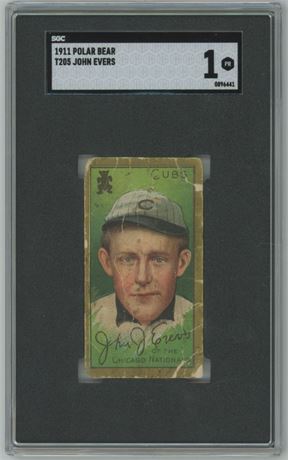 1911 T205 Polar Bear John Evers SGC 1 POOR