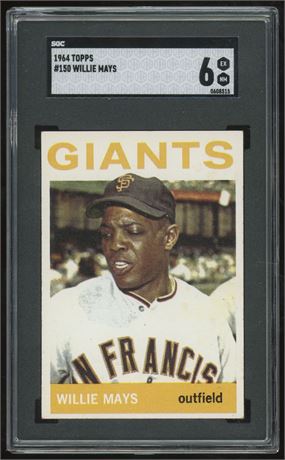 1964 Topps #150 Willie Mays SGC 6 EXMT