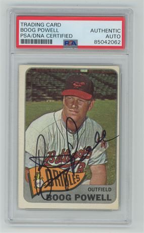 1965 Topps #560 Boog Powell Auto PSA Authentic
