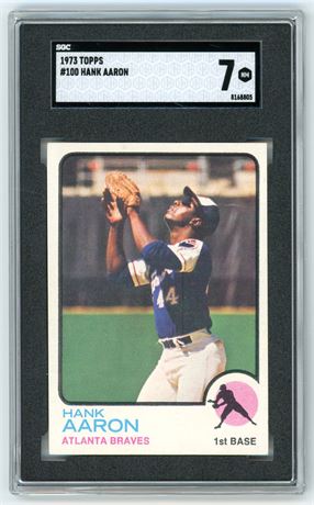 1973 Topps #100 Hank Aaron SGC 7 NM