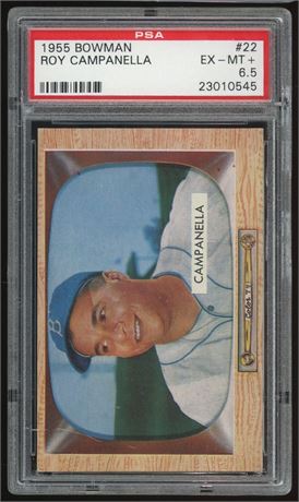 1955 Bowman #22 Roy Campanella PSA 6.5 EXMT+