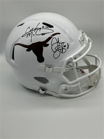 McCoy/Shipley Texas Full-Sized Speed Rep Helmet Beckett