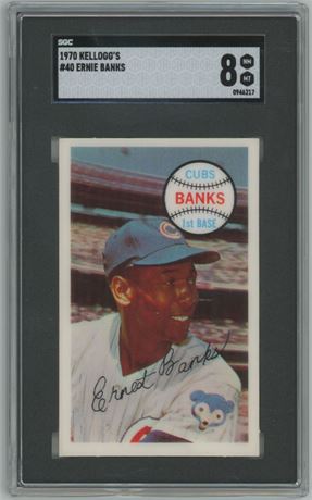 1970 Kellogg's #40 Ernie Banks SGC 8 NMMT