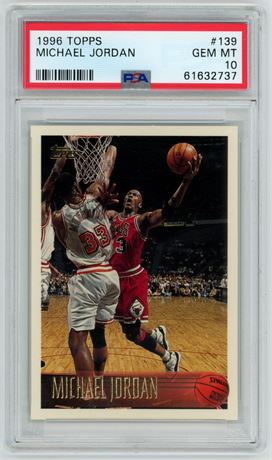 1996 Topps #139 Michael Jordan PSA 10 GEM MINT