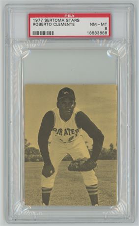 1977 Sertoma Stars Roberto Clemente PSA 8 NMMT