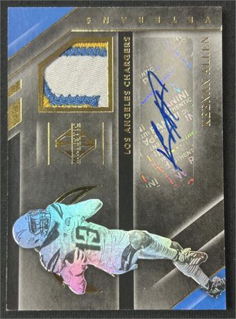 2019 Majestic Veterans Keenan Allen 3-Color Patch Auto 9/15