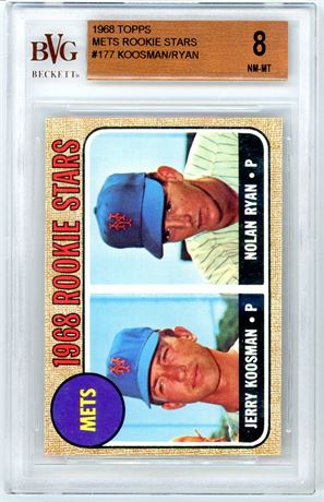 1968 Topps #177 Nolan Ryan RC BVG 8 NMMT Beauty READ