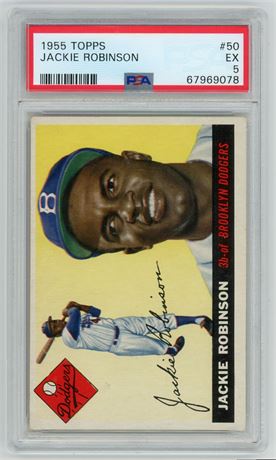 1955 Topps #50 Jackie Robinson PSA 5 EX