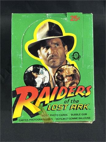 1981 O-Pee-Chee Raiders Of The Lost Ark Open Wax Box w/ 36 Sealed Pack