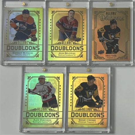 2023-2024 Upper Deck Allure Doubloons Star Lot McDavid, Crosby, Ovechkin