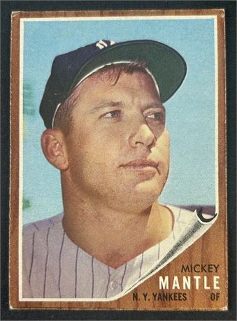 1962 Topps #200 Mickey Mantle VG