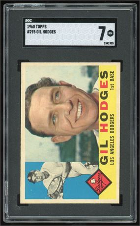 1960 Topps #295 Gil Hodges SGC 7 NM