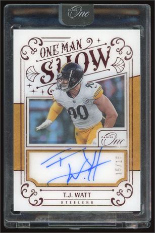 2022 Panini One One Man Show TJ Watt Auto 15/15
