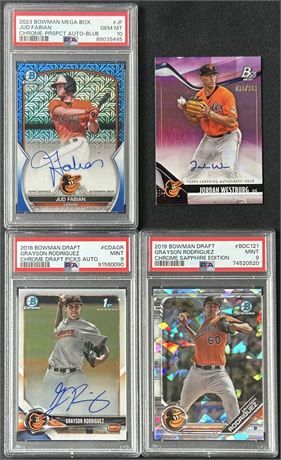 2018-23 Orioles Lot w/ Rodriguez, Fabian, Westburg Autos