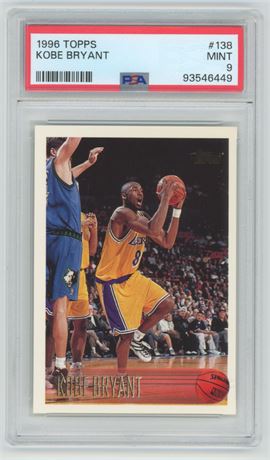 1996 Topps #138 Kobe Bryant PSA 9 MINT