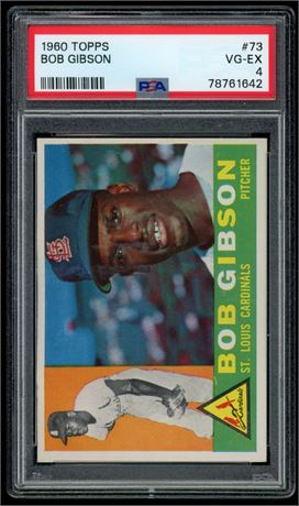 1960 Topps #73 Bob Gibson PSA 4