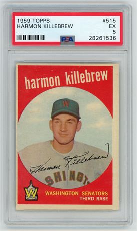 1959 Topps #515 Harmon Killebrew Hi# PSA 5 EX
