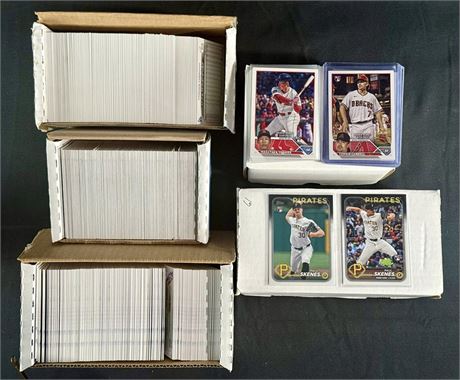 2020-2024 Topps Baseball Update Sets Lot (5) w/ Skenes, Carroll & Yoshida RC