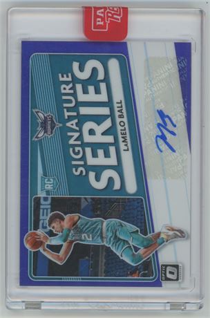 2020-21 Donruss Optic Lamelo Ball Signature Series Purple Prizm RC Auto