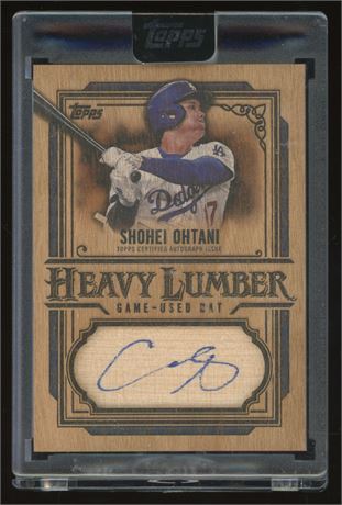 2025 Topps Shohei Ohtani Heavy Lumber Auto Game Used Bat SSP Case Hit